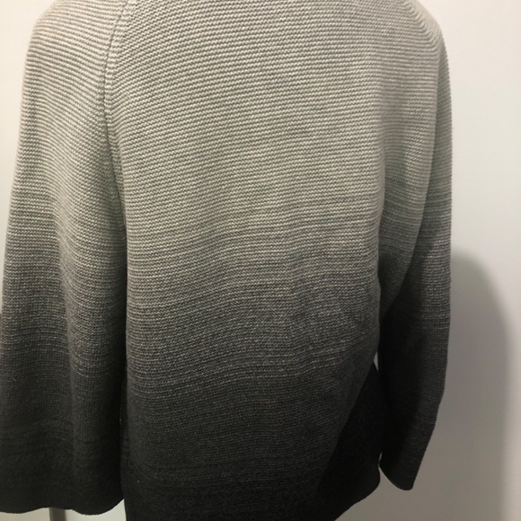 Vintage Quality NWOT Cotton Knit JNY ombré Shacket - Picture 2 of 4